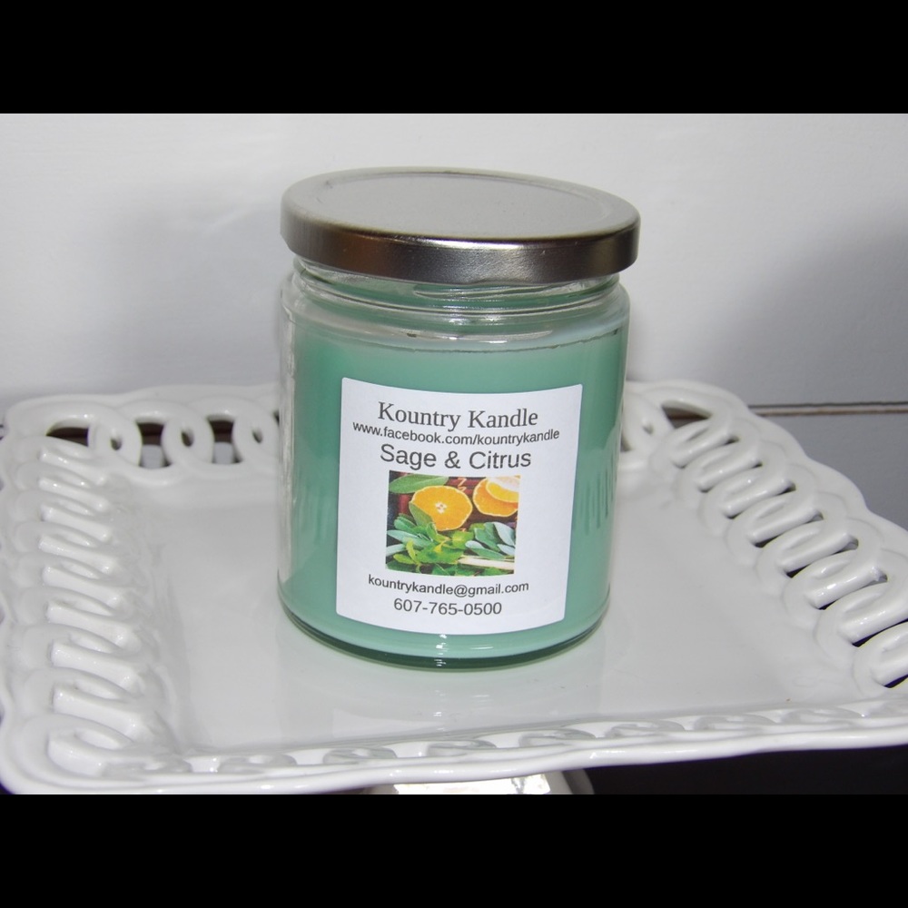 Sage And Citrus Scented Candle